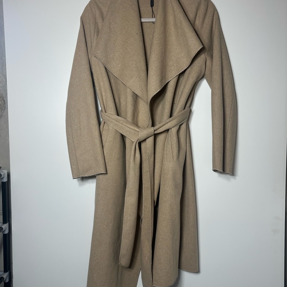 Stylish Tan Belted Coat